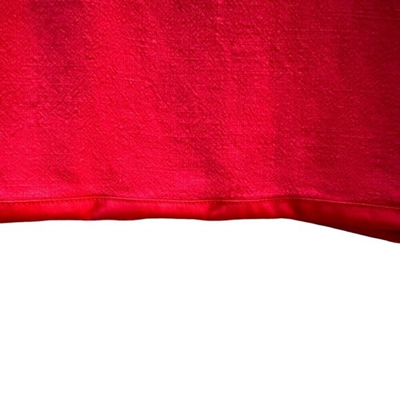 Lulus Made for‎ Madrid Red Tasseled Cropped Top Linen Rayon Women's Size Large - Picture 5 of 7